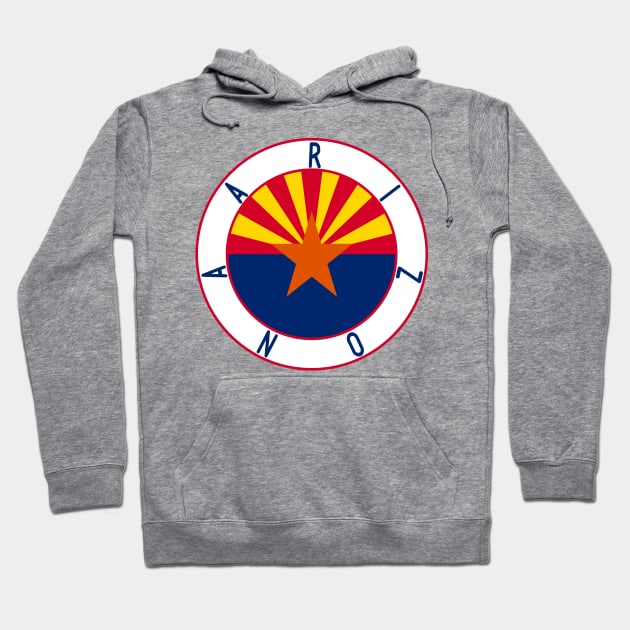 Arizona Flag Decal Hoodie by ZSONN